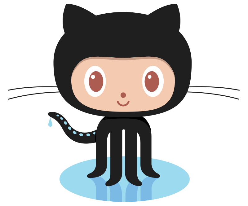 GitHub's octocat logo linking back to the code view of our class GitHub repo.